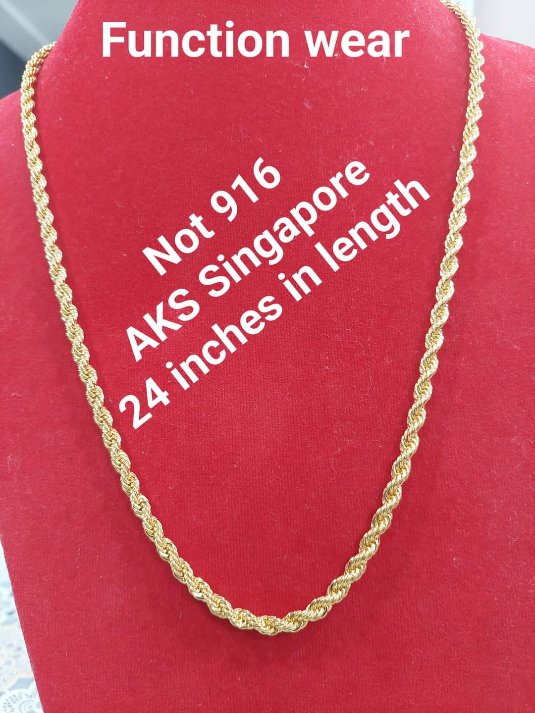 Rope chain ( Not 916 gold )