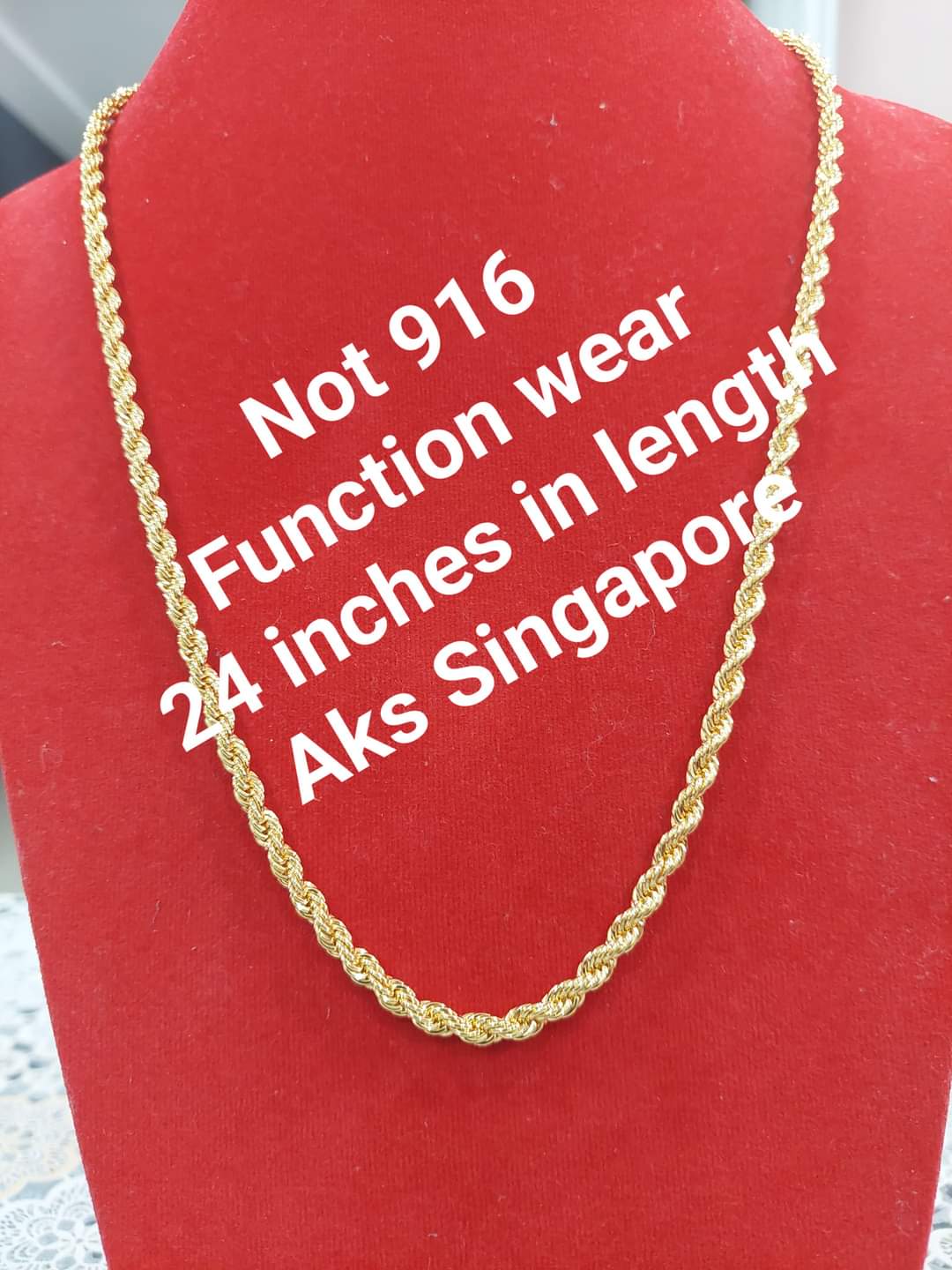 Rope chain ( Not 916 gold )